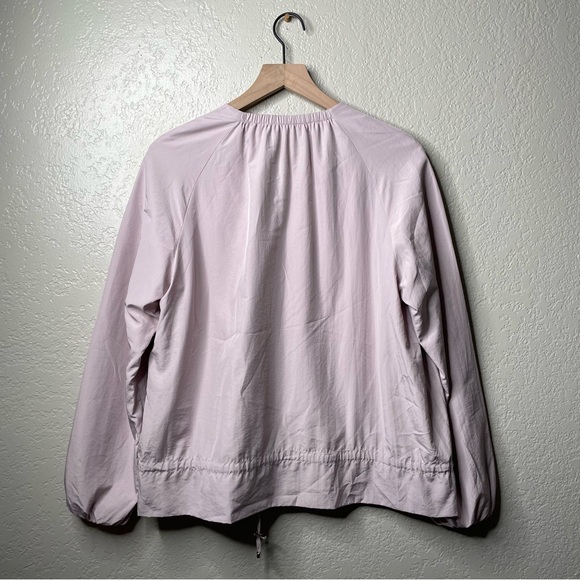 Zara Basic Outwear Pink Windbreaker Scrunched Waist - Picture 9 of 10